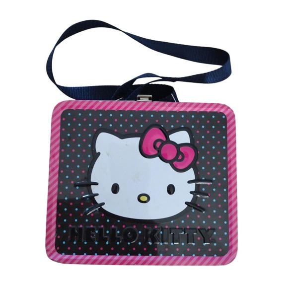 Sanrio Other - Hello Kitty By Sanrio Pink Bow All Over Print Lunch Box Tin Approx 8"x7"x 4"